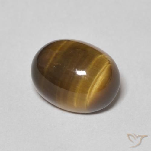 Œil de tigre Brun moyen naturelle ovale, 2.09 ct, Opaque