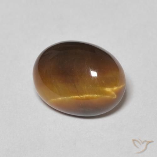 Œil de tigre Brun doré naturelle ovale, 1.78 ct, Opaque