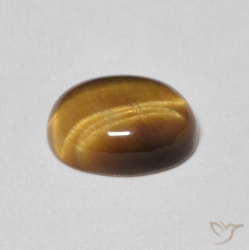 Œil de tigre Brun doré naturelle ovale, 1.78 ct, Opaque