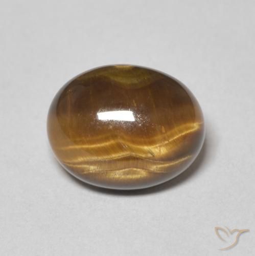 2.09ct Naturel Marron chaud Œil de tigre, ovale, Opaque