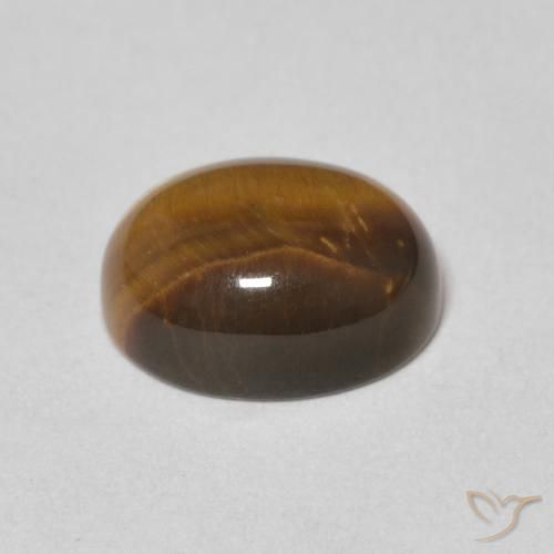 Œil de tigre Marron chaud naturelle ovale, 2.09 ct, Opaque