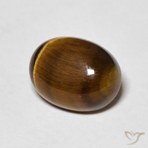 Œil de tigre Brun doré naturelle ovale, 2.16 ct, Opaque
