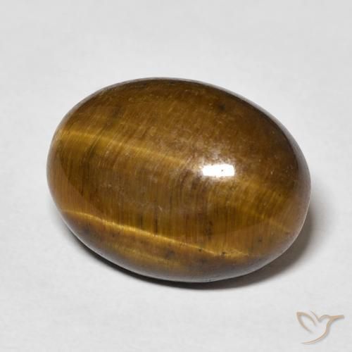 Oeil de Tigre Brun doré naturelle ovale, 9.46 ct, Opaque