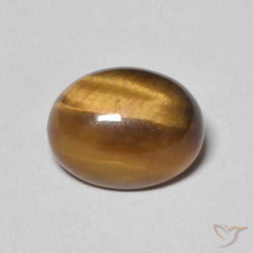 3.12ct Naturel Marron chaud Œil de tigre, ovale, Opaque
