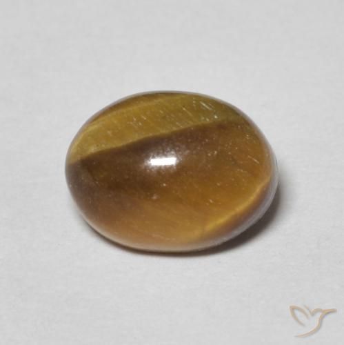 1.70ct Naturel Brun moyen Œil de tigre, ovale, Opaque
