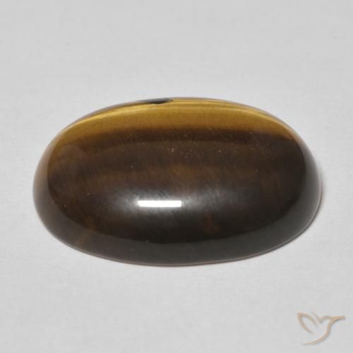 Œil de tigre Brun doré naturelle ovale, 14.88 ct, Opaque