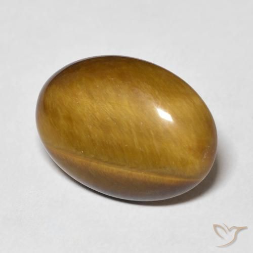 Œil de tigre Brun moyen naturelle ovale, 9.25 ct, Opaque