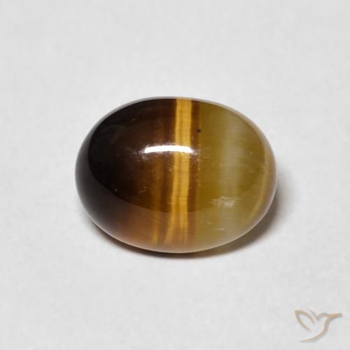 1.82ct Naturel Brun doré Œil de tigre, ovale, Opaque