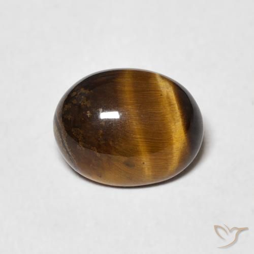 1.71ct Naturel Marron jaunâtre Œil de tigre, ovale, Opaque
