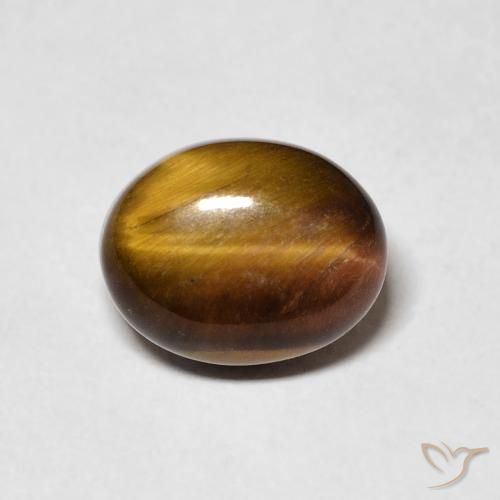 3.31ct Naturel Brun pain d'épices Œil de tigre, ovale, Opaque