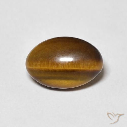 4.04ct Naturel Marron chaud Œil de tigre, ovale, Opaque