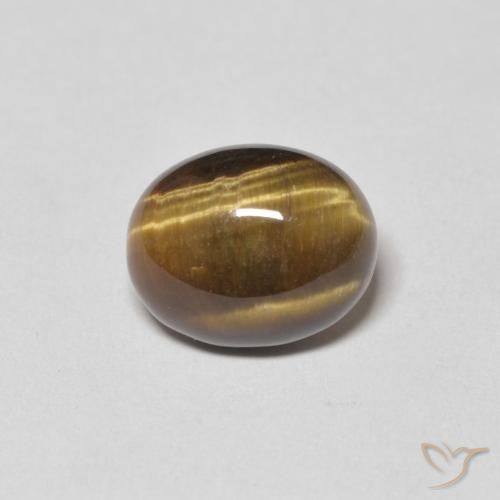 3.85ct Naturel Brun doré Œil de tigre, ovale, Opaque