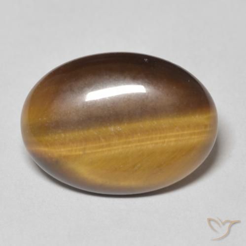 9.15ct Naturel Brun moyen Œil de tigre, ovale, Opaque
