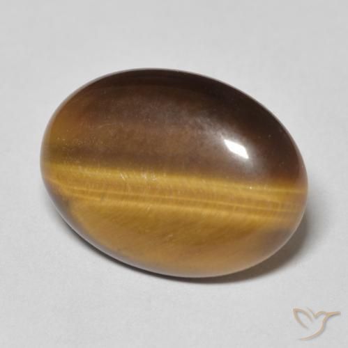 Œil de tigre Brun moyen naturelle ovale, 9.15 ct, Opaque