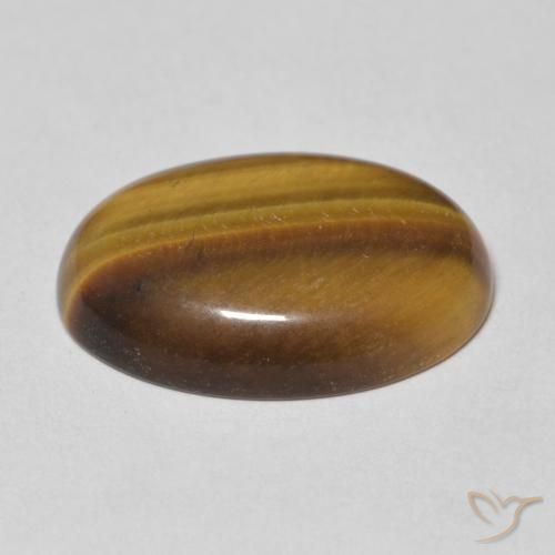 Œil de tigre Brun moyen naturelle ovale, 9.15 ct, Opaque