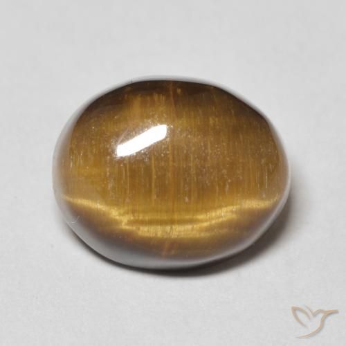 6.12ct Naturel Marron chaud Œil de tigre, ovale, Opaque