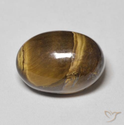8.83ct Naturel Brun doré Œil de tigre, ovale, Opaque