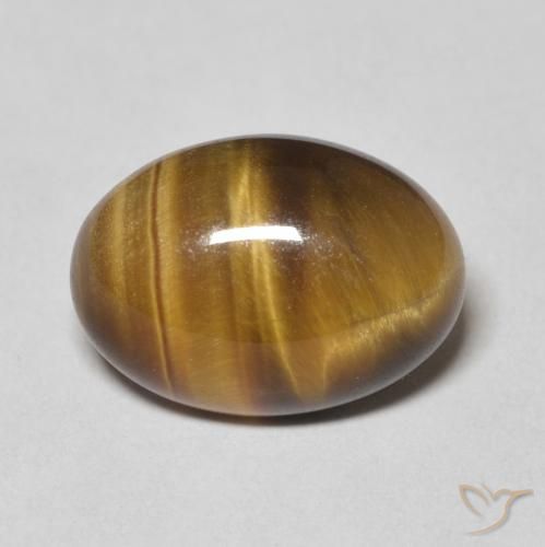 6.02ct Naturel Marron jaunâtre Œil de tigre, ovale, Opaque