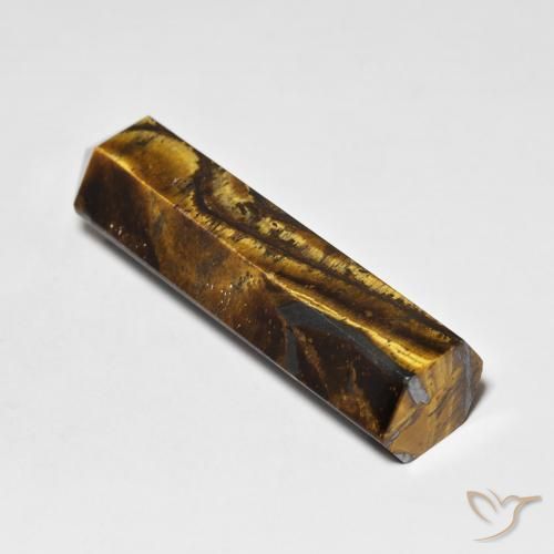 Oeil de Tigre Marron jaunâtre naturelle Fantaisie, 36.44 ct, Opaque