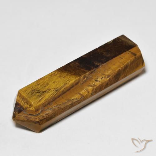Oeil de Tigre Brun doré naturelle Fantaisie, 36.84 ct, Opaque