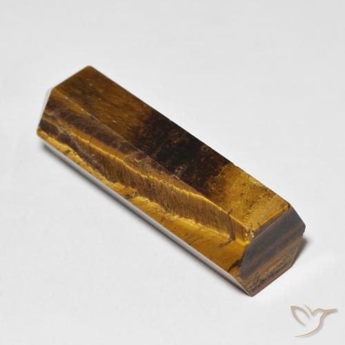 Oeil de Tigre Brun doré naturelle Fantaisie, 36.84 ct, Opaque