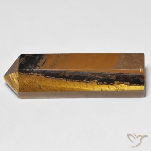 Oeil de Tigre Brun doré naturelle Fantaisie, 36.84 ct, Opaque