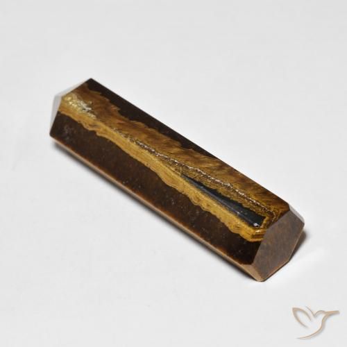 Œil de tigre Marron jaunâtre naturelle Fantaisie, 22.53 ct, Opaque