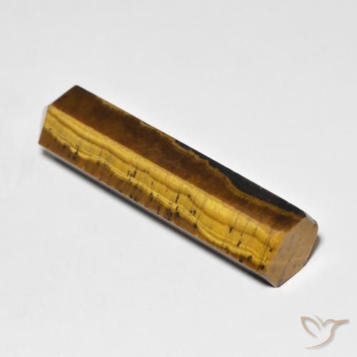 Œil de tigre Medium Light-Brown naturelle Fantaisie, 28.24 ct, Opaque