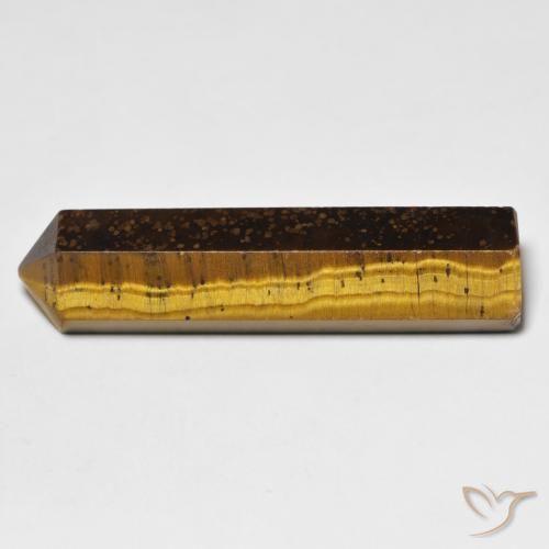 Œil de tigre Medium Light-Brown naturelle Fantaisie, 28.24 ct, Opaque