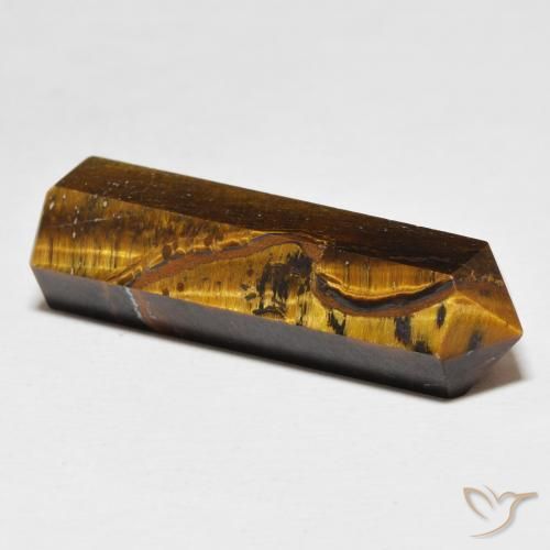 Œil de tigre Marron chaud naturelle Fantaisie, 22.41 ct, Opaque