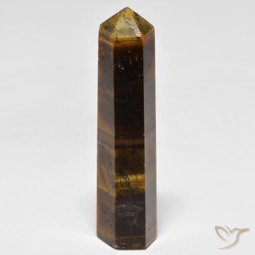 Tiger's eye marron naturelle forme fantaisie, 26,11 ct, opaque