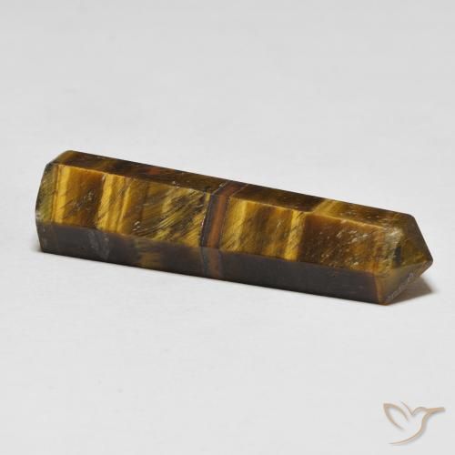 Tiger's eye marron naturelle forme fantaisie, 26,11 ct, opaque