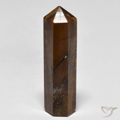 Oeil de Tigre Marron chaud naturelle Fantaisie, 24.00 ct, Opaque