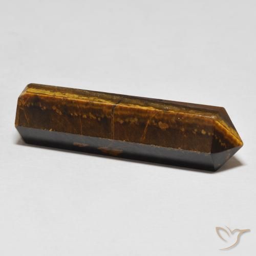 Oeil de Tigre Marron chaud naturelle Fantaisie, 24.00 ct, Opaque