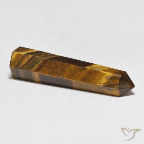 Œil de tigre Marron chaud naturelle Fantaisie, 19.07 ct, Opaque