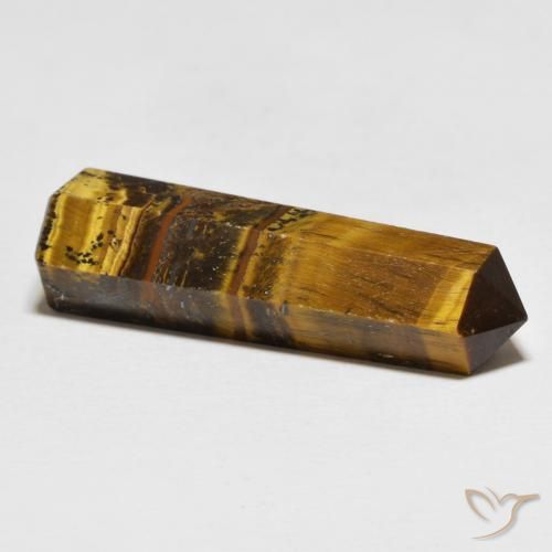 Œil de tigre Medium Light-Brown naturelle Fantaisie, 31.74 ct, Opaque