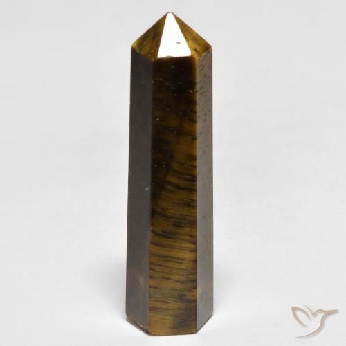 Oeil de Tigre Medium Light-Brown naturelle Fantaisie, 23.35 ct, Opaque