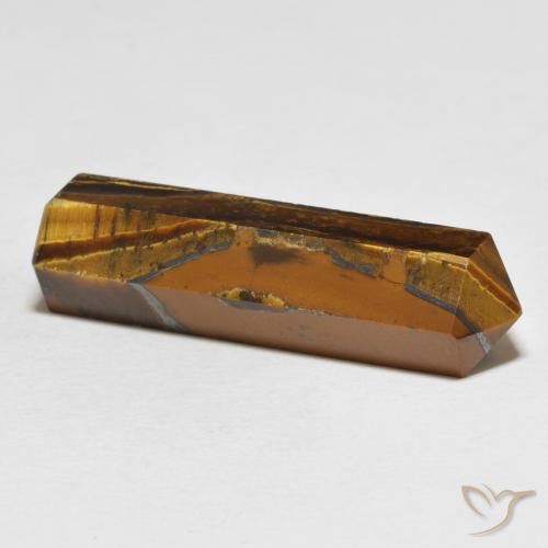 Oeil de Tigre Medium Light-Brown naturelle Fantaisie, 35.24 ct, Opaque