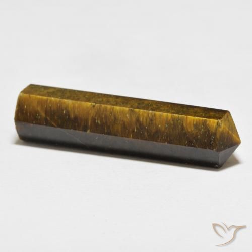 Oeil de Tigre Brun doré naturelle Fantaisie, 27.00 ct, Opaque