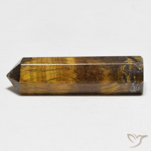 Oeil de Tigre Marron jaunâtre naturelle Fantaisie, 17.80 ct, Opaque