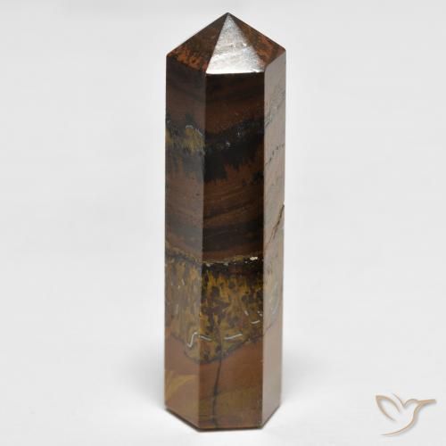 Oeil de Tigre Marron jaunâtre naturelle Fantaisie, 36.68 ct, Opaque