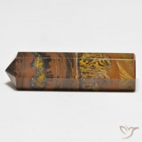 Oeil de Tigre Marron jaunâtre naturelle Fantaisie, 36.68 ct, Opaque