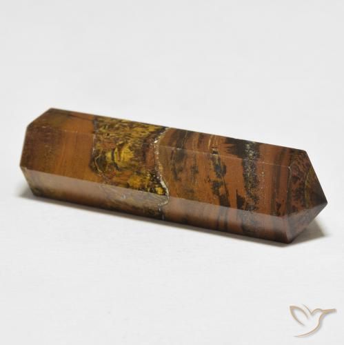 Oeil de Tigre Marron jaunâtre naturelle Fantaisie, 36.68 ct, Opaque