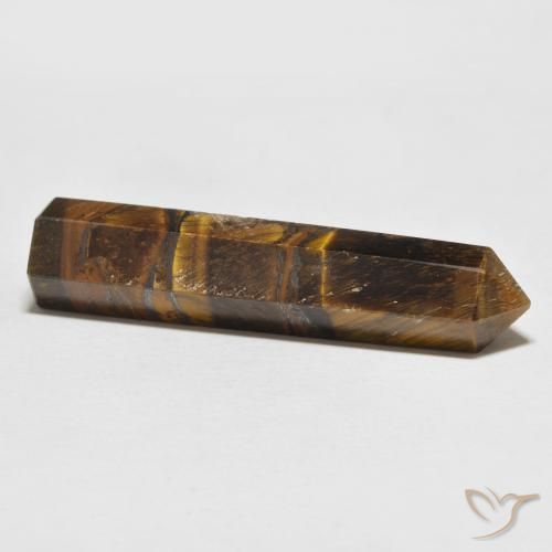 Œil de tigre Marron jaunâtre naturelle Fantaisie, 29.75 ct, Opaque