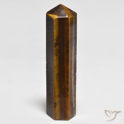 Oeil de Tigre Medium Light-Brown naturelle Fantaisie, 33.34 ct, Opaque