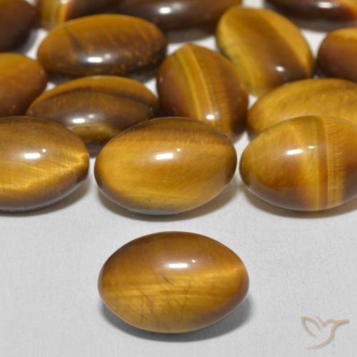 3.79ct Naturel Marron chaud Œil de tigre, ovale, Opaque