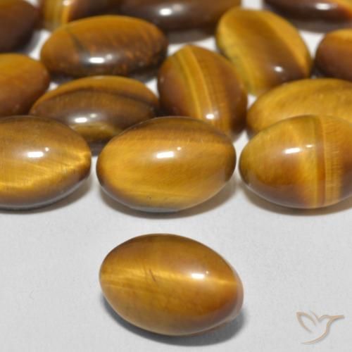 Œil de tigre Marron chaud naturelle ovale, 3.79 ct, Opaque