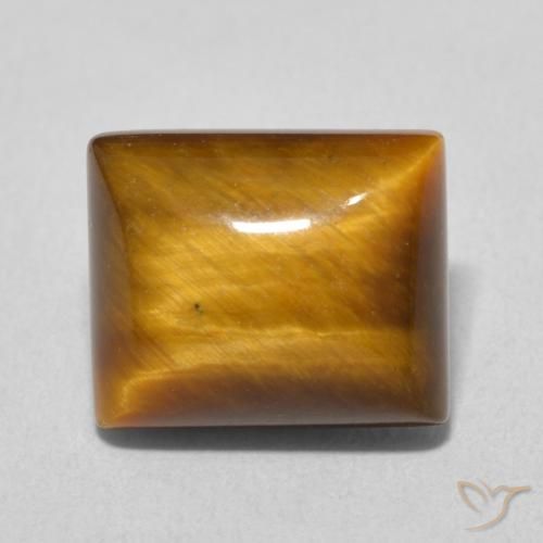 6.32ct Naturel Brun doré Œil de tigre, Baquette, Opaque