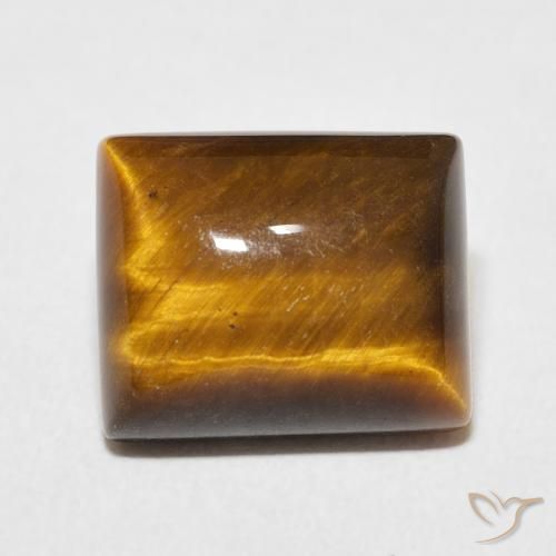 6.08ct Naturel Brun pain d'épices Œil de tigre, Baquette, Opaque