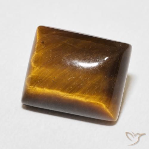 Œil de tigre Brun pain d'épices naturelle Baquette, 6.08 ct, Opaque